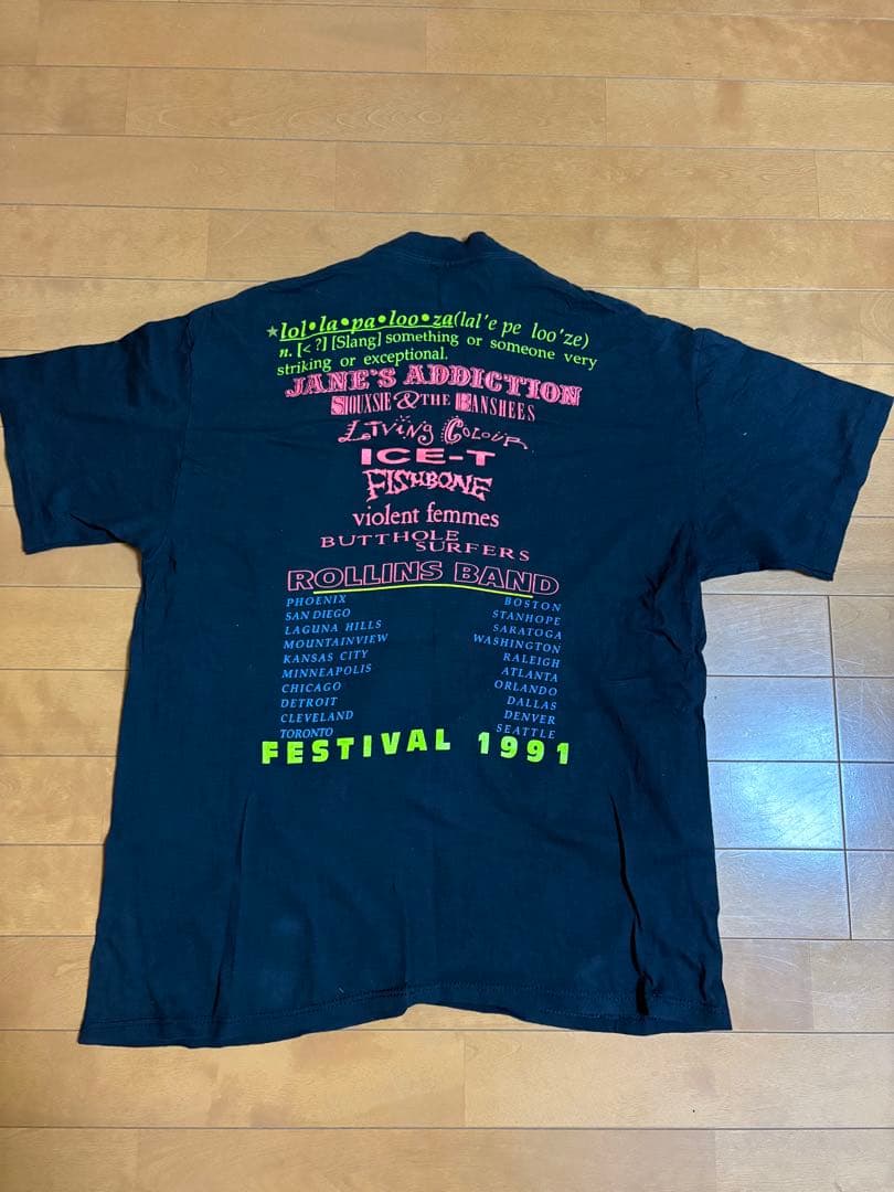 超激レア！1991 Lollapalooza 初代 ロラパルーザ 公式ツアーT