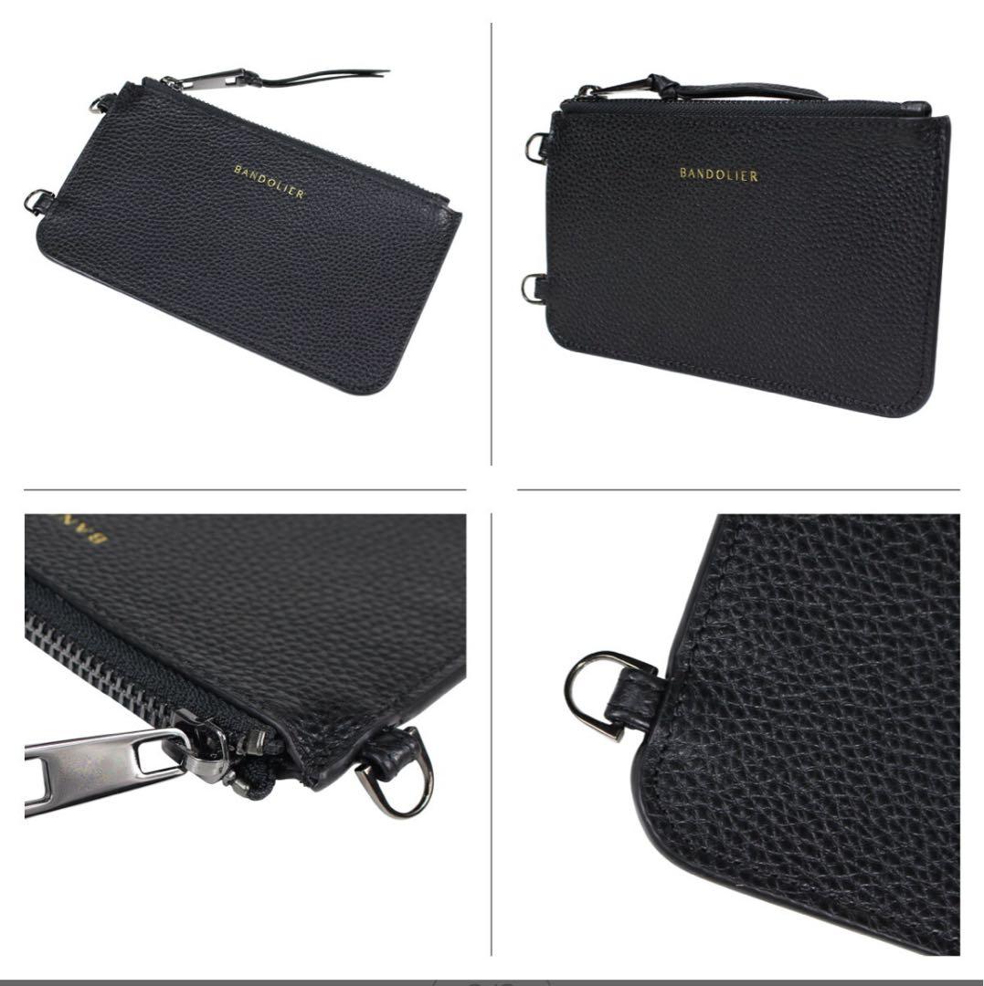 【BANDOLIERバンドリヤー】ポーチ《ブラック/ピューター》