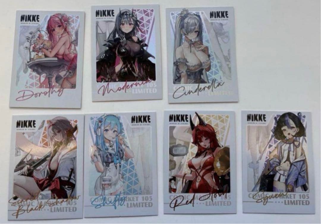 コミケ C105 NIKKE 購入特典 カード コンプリート 勝利の女神NIKKE ラピ レッドフード ポストカード 4枚 C105 勝利の女神