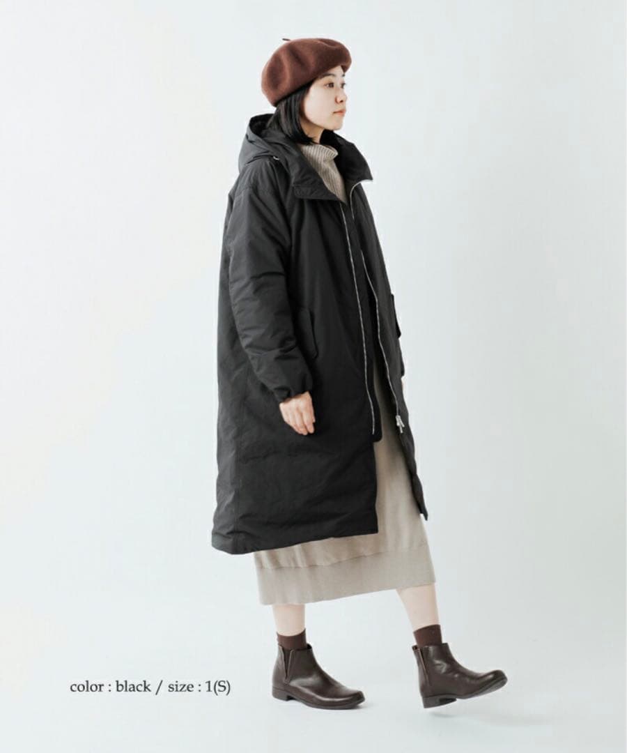 SALE★新品★ ロフトラボ フーデッド ダウンコート ミフュー miffew (ミフュー) | HOODED LONG DOWN COAT (charcoal) size 3
