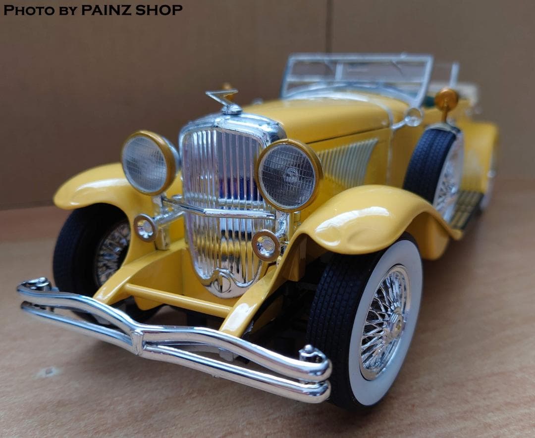 1/18 デューセンバーグ2 イエロー ディカプリオ仕様 ダイキャスト製ミニカー 1/18 デューセンバーグ2 イエロー ディカプリオ仕様 ダイキャスト製