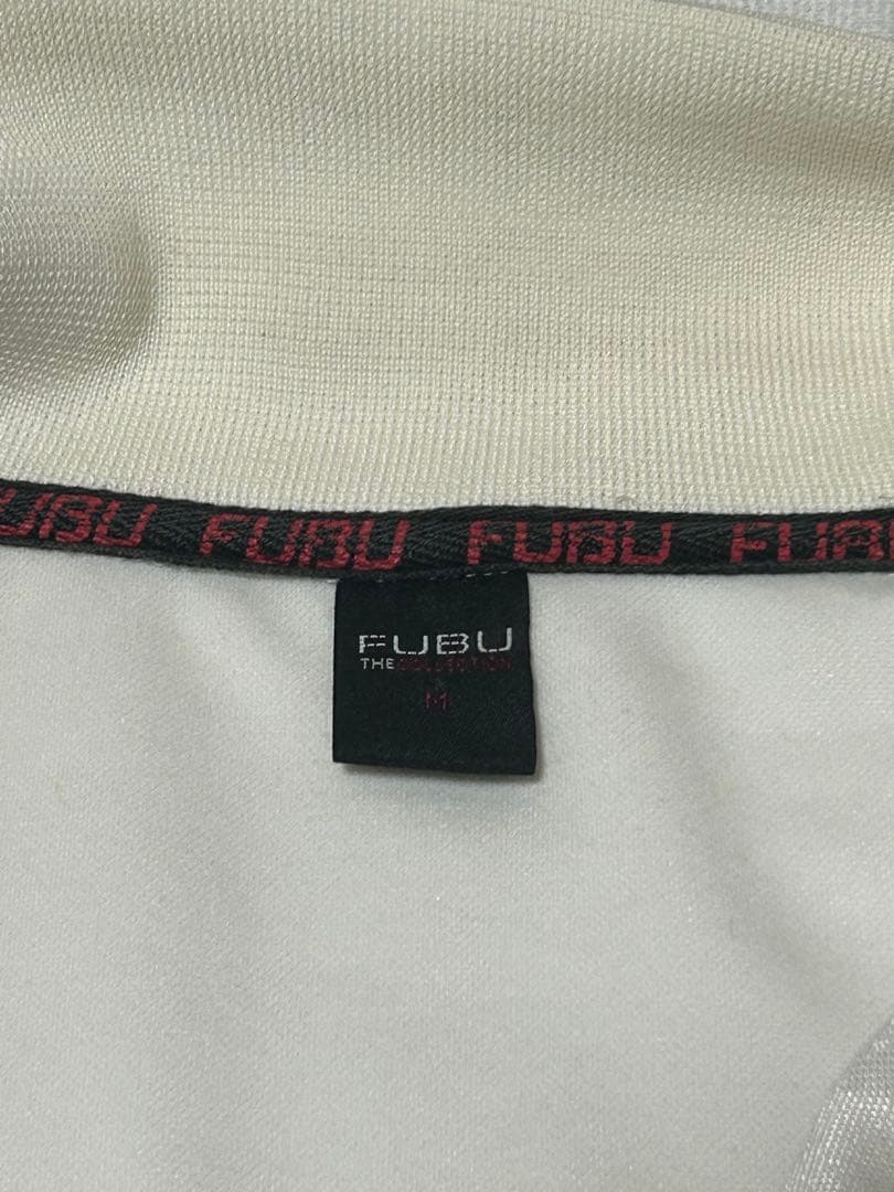 90s FUBU フブ トラックジャケット ジャージ 刺繍ロゴ ワッペン M