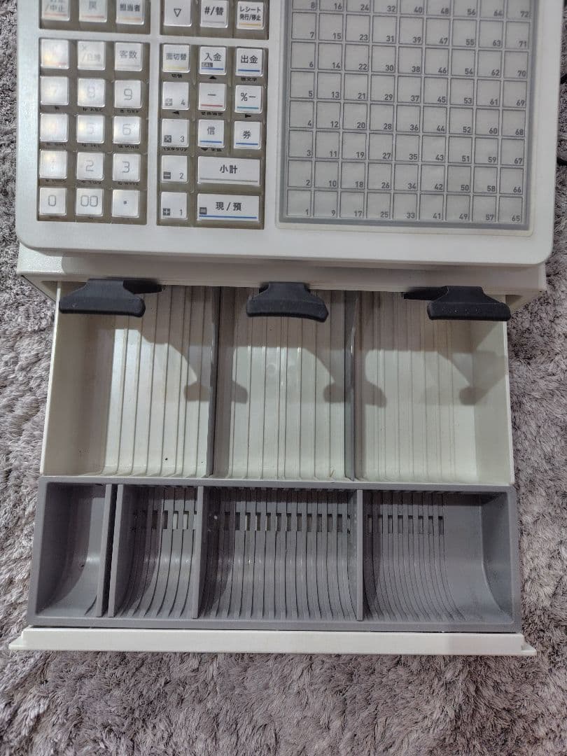 CASIO SR-C550-45WEワンタッチメニュー72種類レジスターホワイト