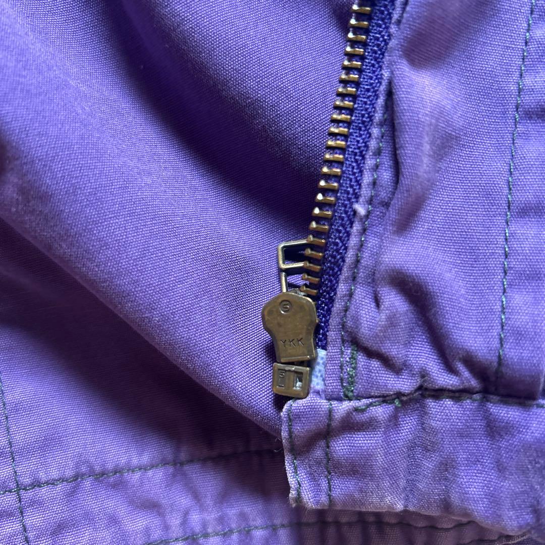 《希少》90s OLD GAP ジップアップ　パーカー　ナス紺　フェード