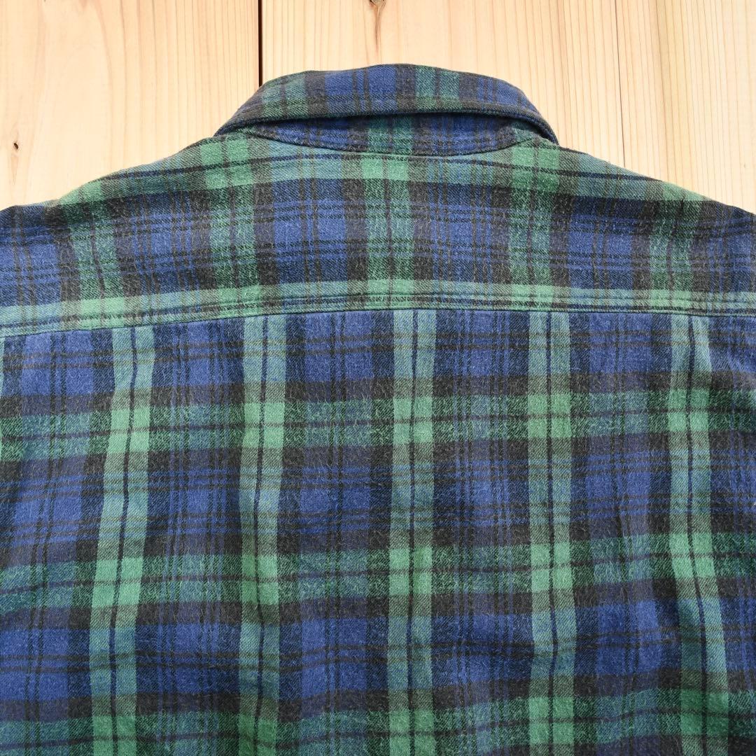 01M614◯ 90s L.L.Bean USA製 フランネル シャツジャケット