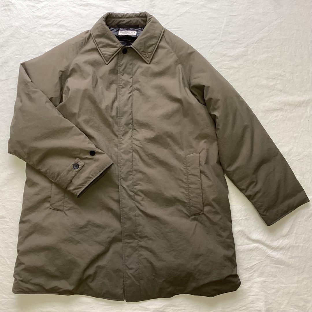 Beauty&Youth ADSバルカラーダウンコート カーキ グレー XL
