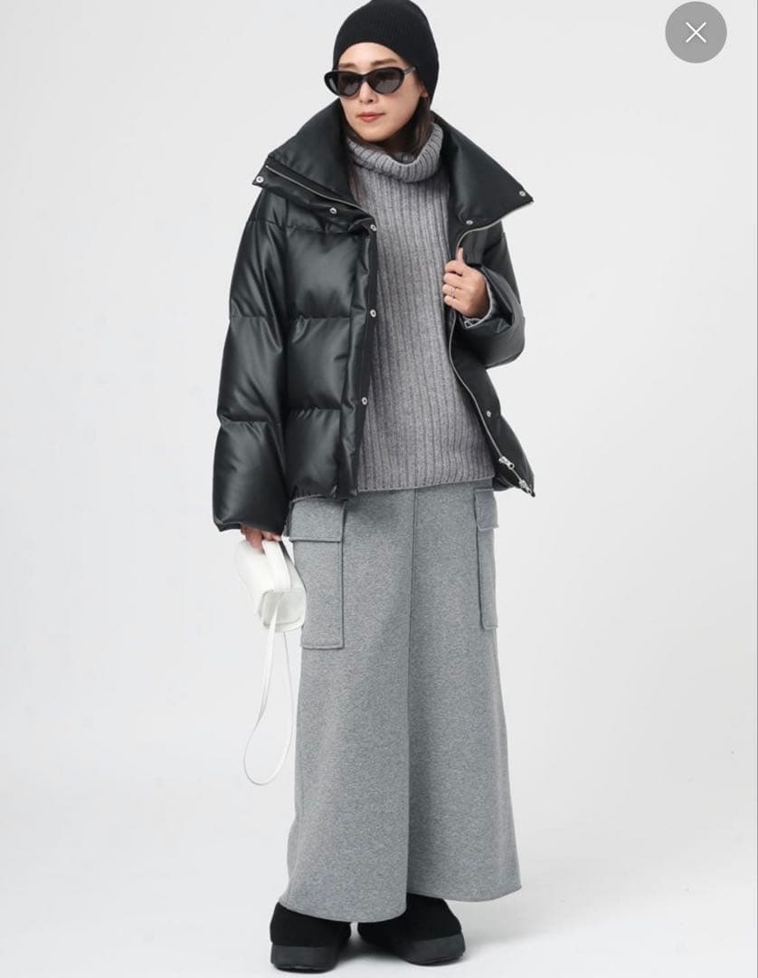 AP STUDIO ウォームスウェットカーゴスカートグレー ウォームスウェットカーゴスカート（ロング・マキシ丈スカート）｜AP