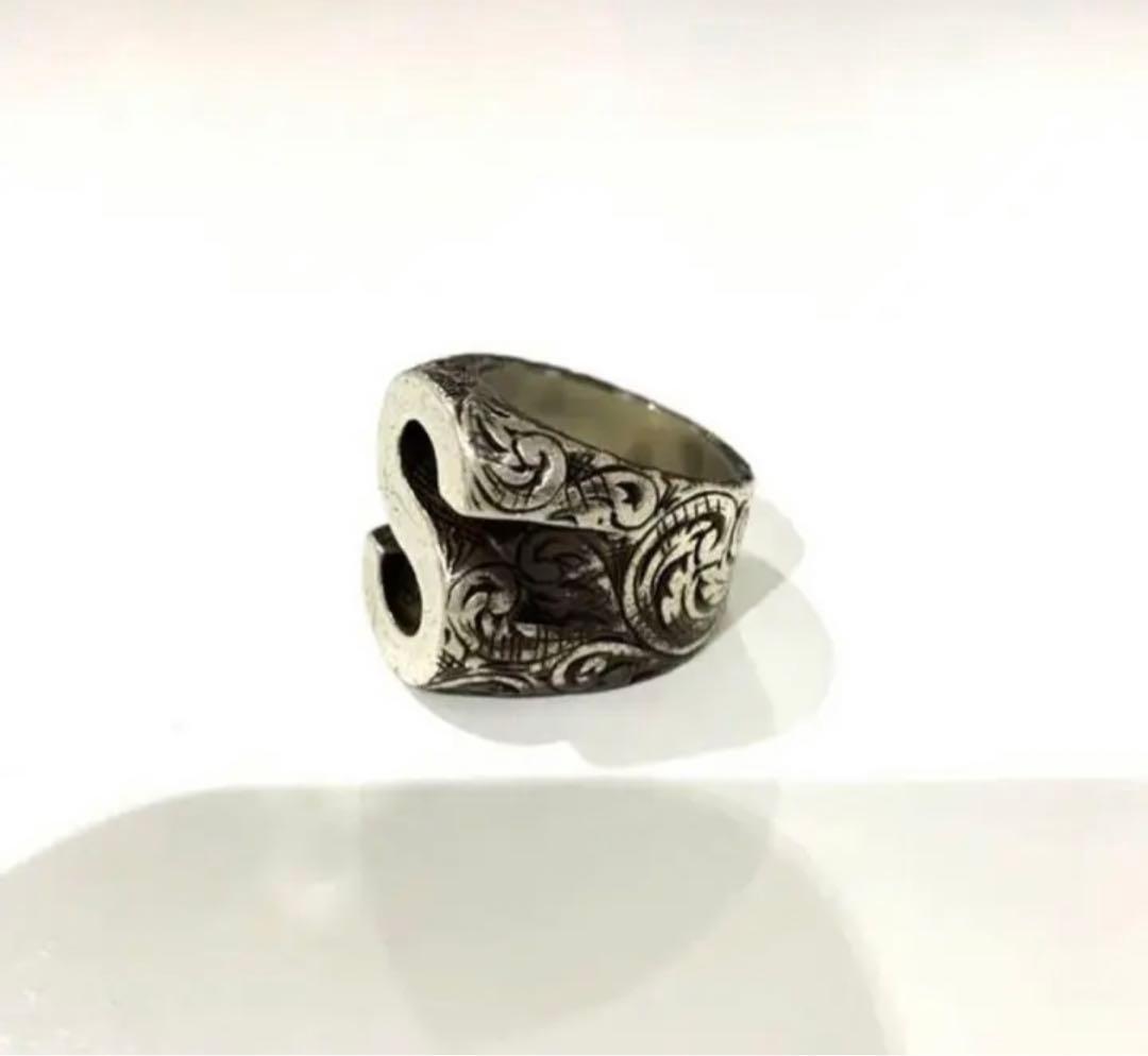 gucci グッチ アルファベット イニシャル リング s ロゴ mサイズ