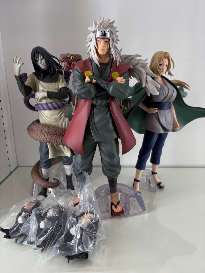 一番くじ NARUTO ナルト　伝説の三忍　自来也　綱手　大蛇丸　3体セット 一番くじ NARUTO-ナルト- 疾風伝 伝説の三忍」の全ラインナップ公開