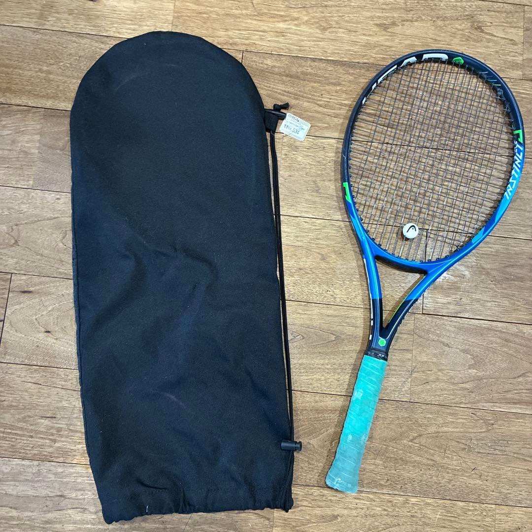 HEAD テニスラケット 青と黒のデザイン - メルカリ