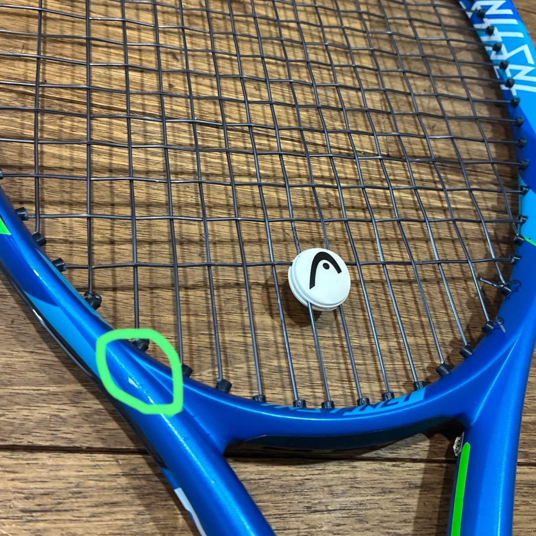 HEAD テニスラケット 青と黒のデザイン - メルカリ