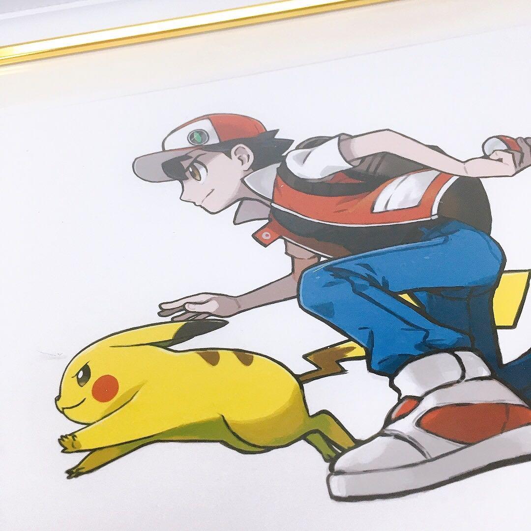 希少 未開封 ポケモン コレクタブルアート レッド&ピカチュウ 20周年