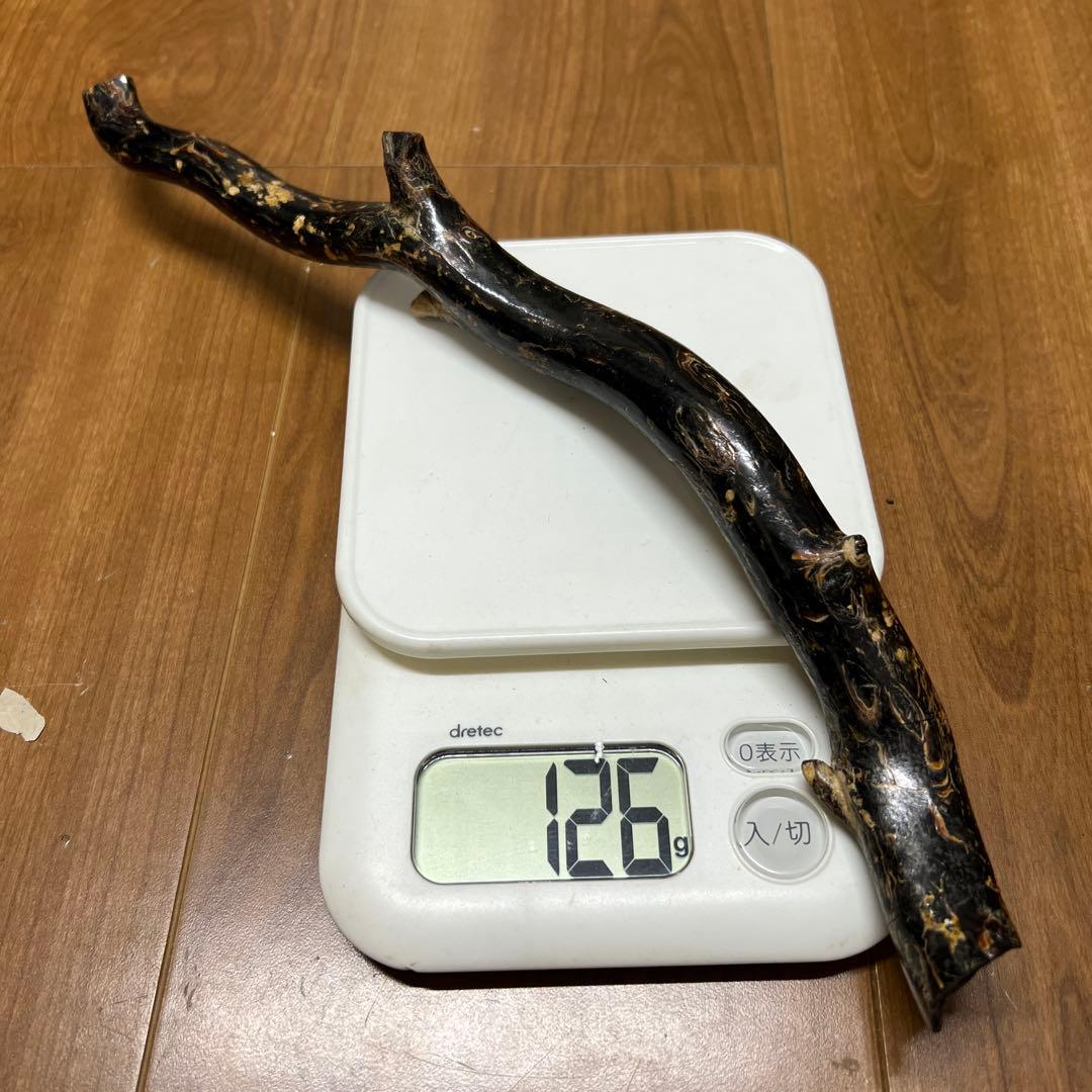 黒珊瑚　深海松　原木　長さ；35センチ H 1-1 Yahoo!オークション - 【美術品 深海松 原木】畑AB-1 黒珊瑚 総重量2.6