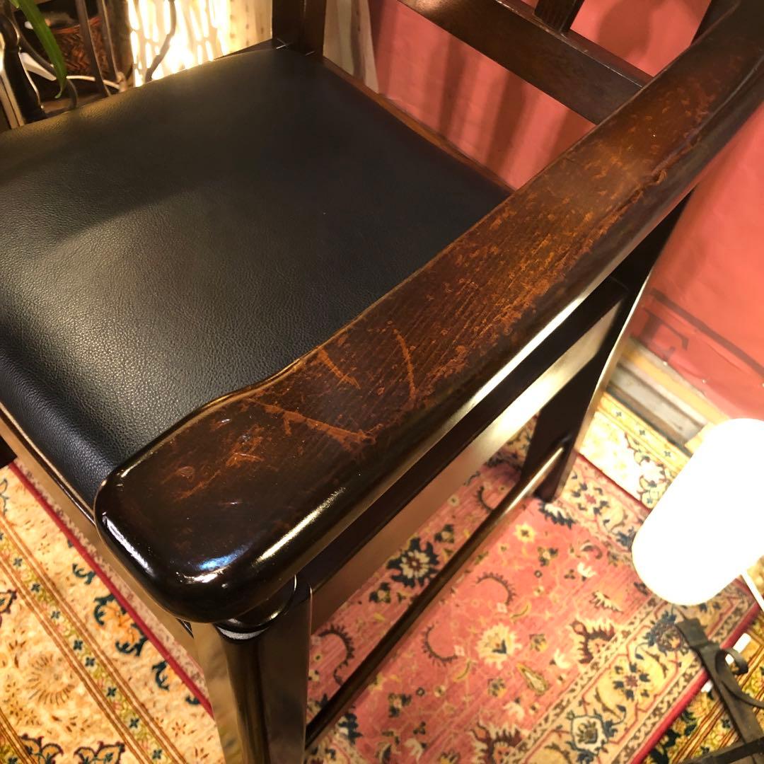 我妻直子 　80’sヴィンテージ ブナ無垢　アンティークアームチェア