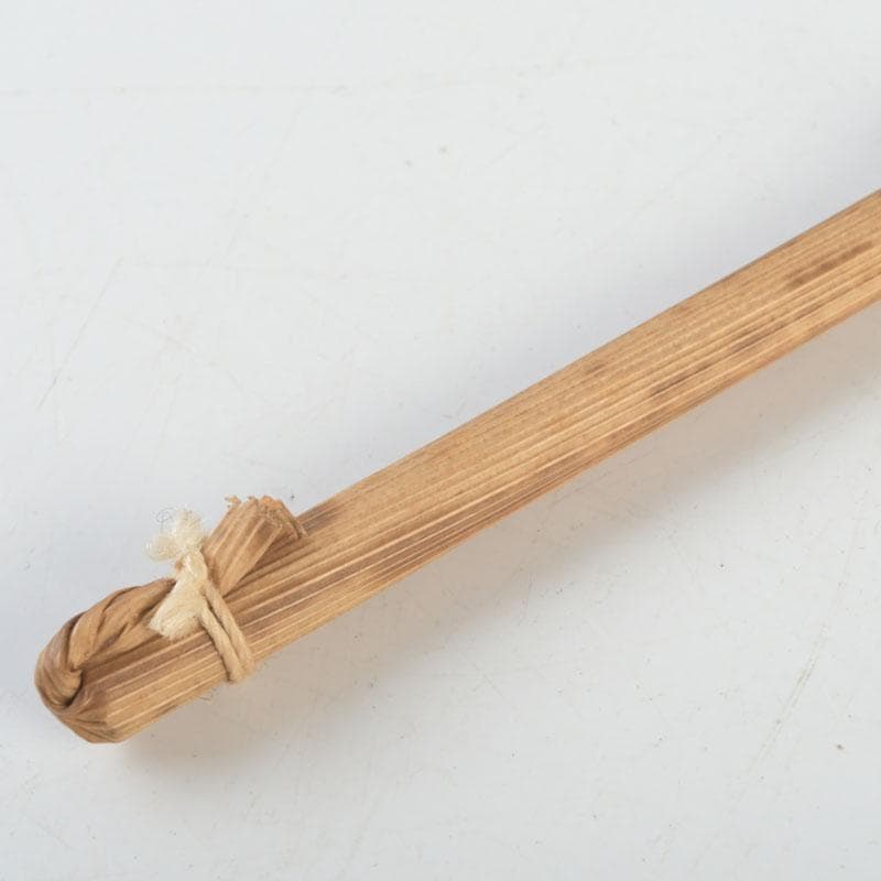 茶道具 古銅 一政堂造 伊藤政治 利休形 風炉灰匙 共箱 V