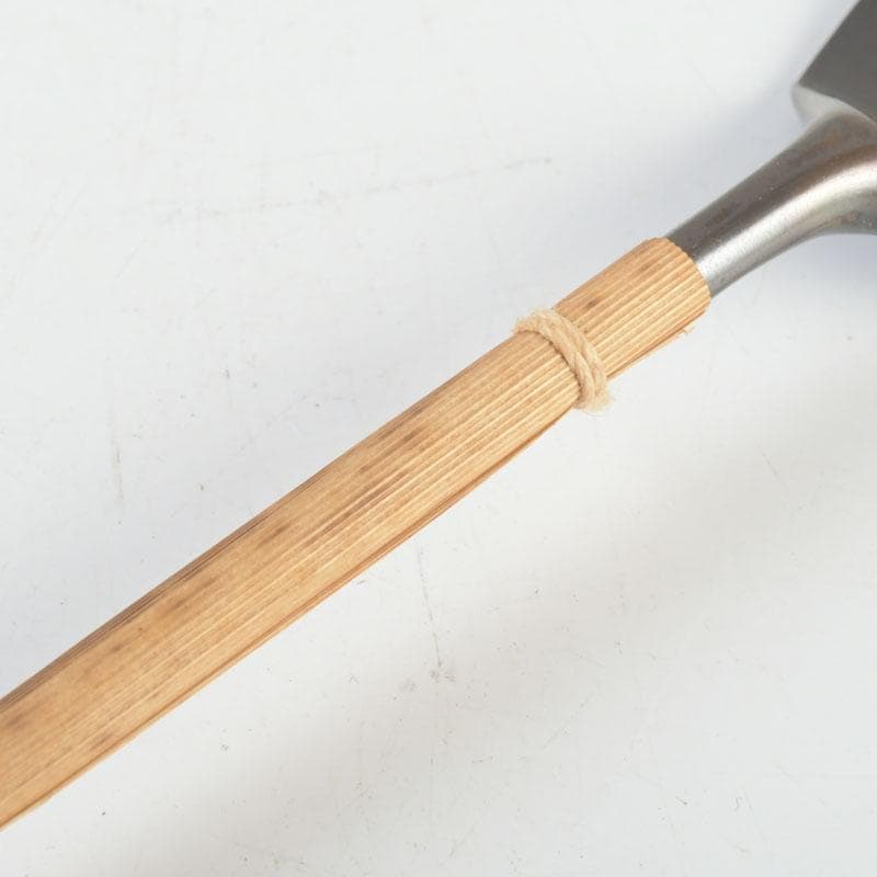 茶道具 古銅 一政堂造 伊藤政治 利休形 風炉灰匙 共箱 V