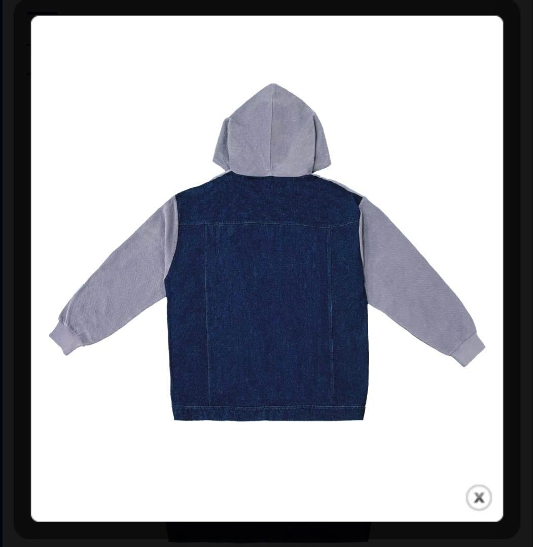Vaundy 未開封 完売ロゴフーディパーカー Ｌグレーデニム