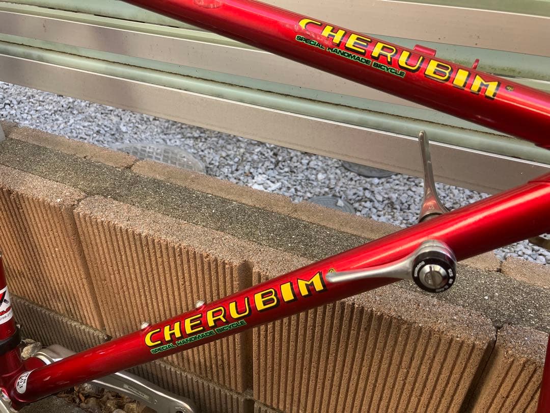 ケルビム Cherubim レッド ランドナー フレーム 付属品あり 値下げ