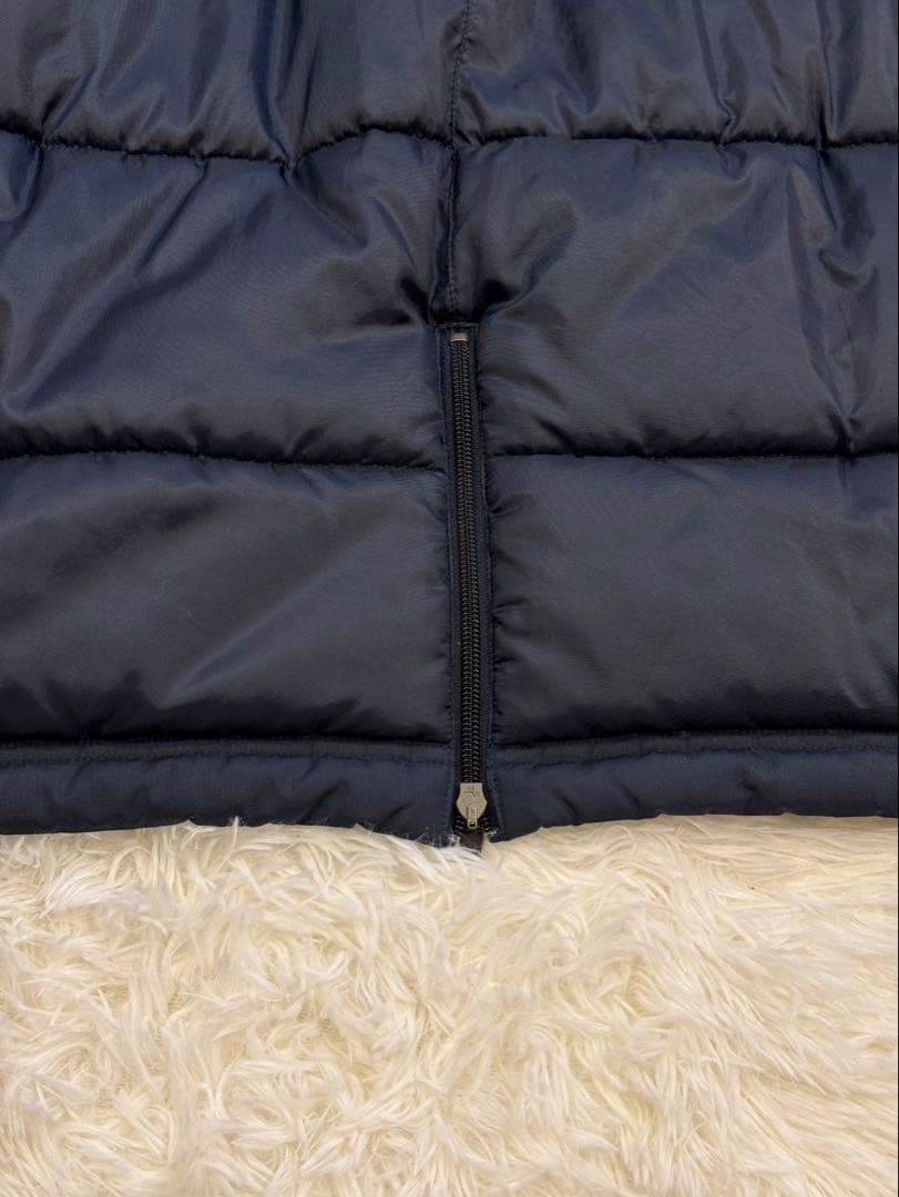 NIKE ベンチコート ネイビー L 中綿 肉厚 フード着脱 2way - メルカリ