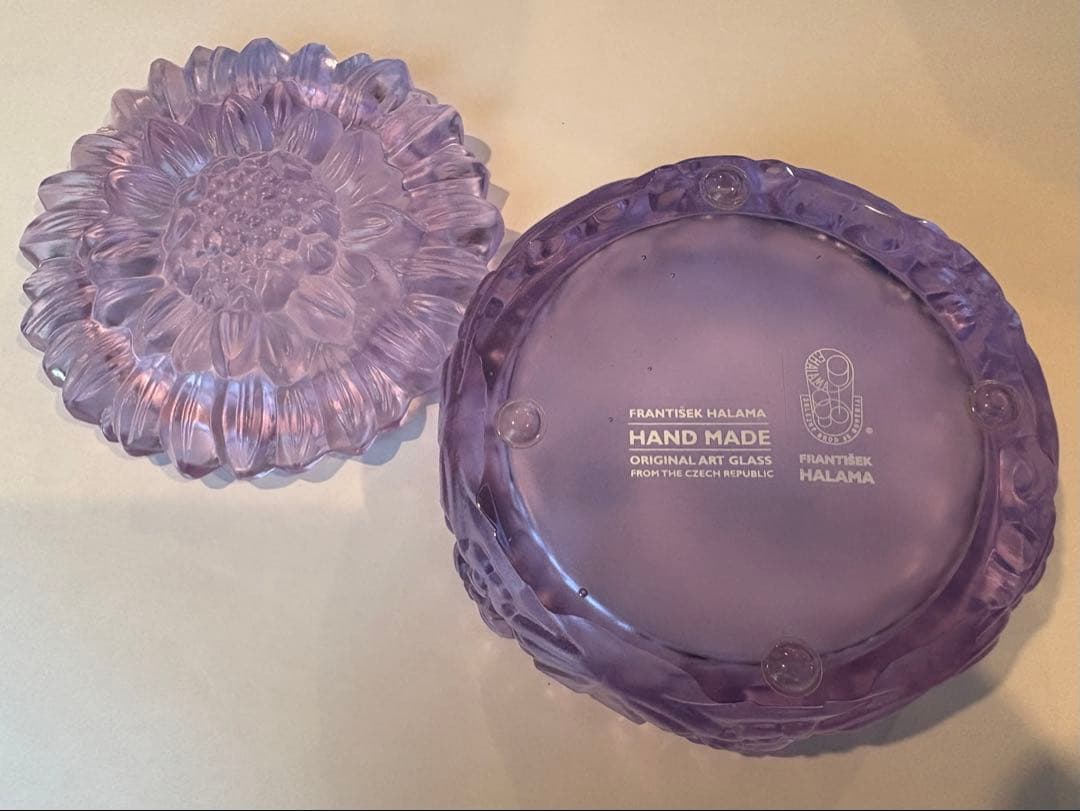 未使用 FRANTIŠEK HALAMA ガラス製品チェコ アレキサンドライト