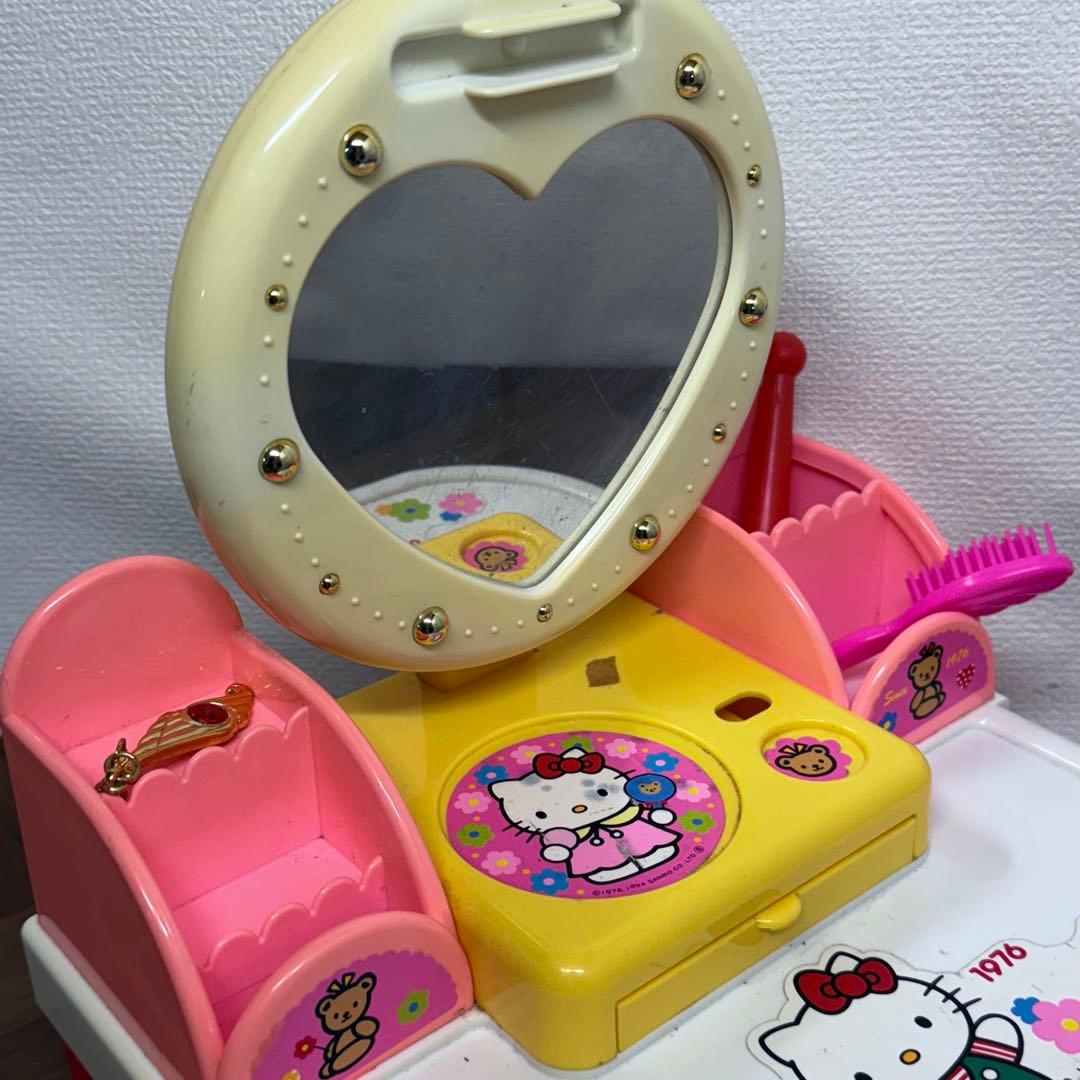 ハローキティ ドレッサー おもちゃ 当時物 レトロ お化粧 メイク 鏡