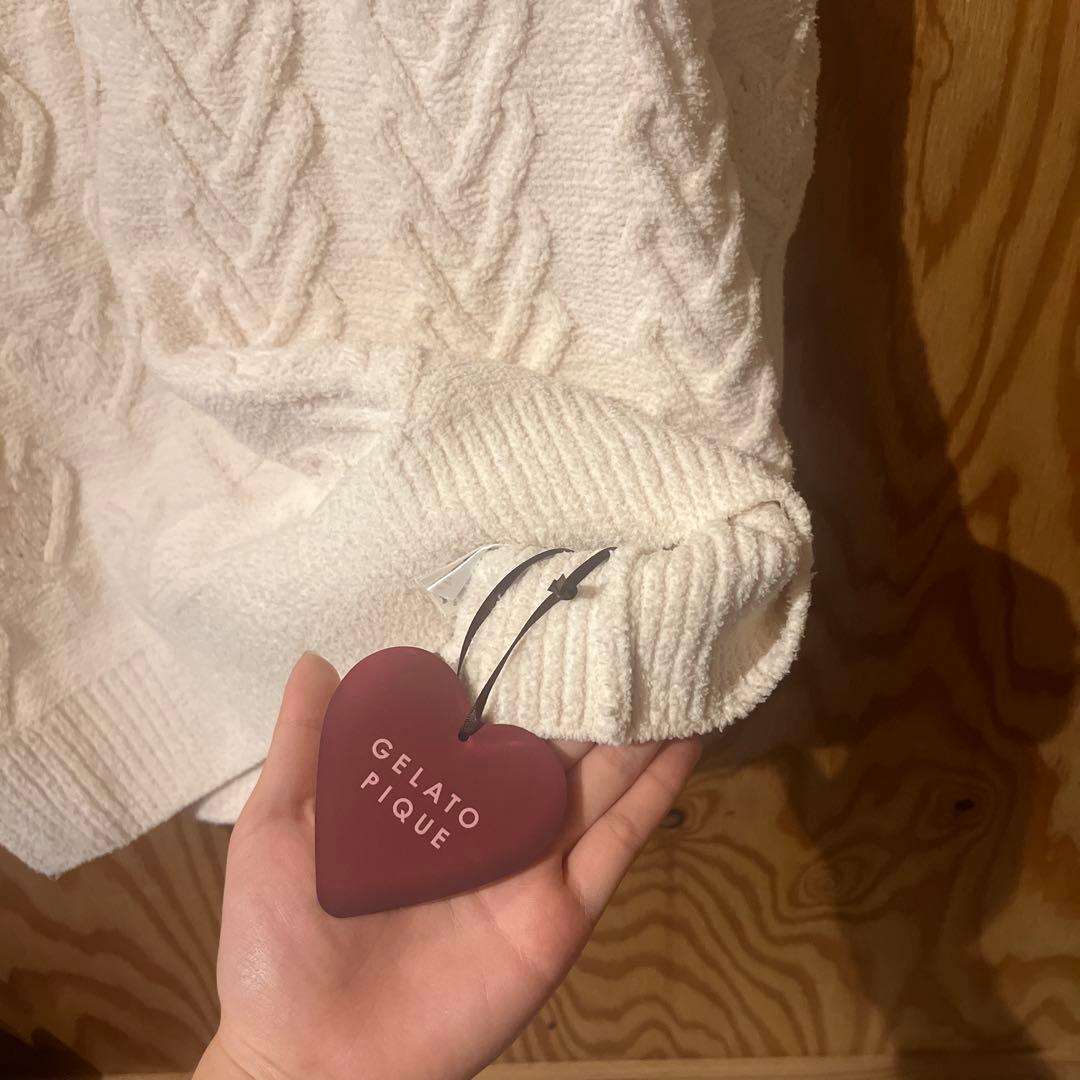 ジェラートピケ ケーブルニットワンピース - メルカリ