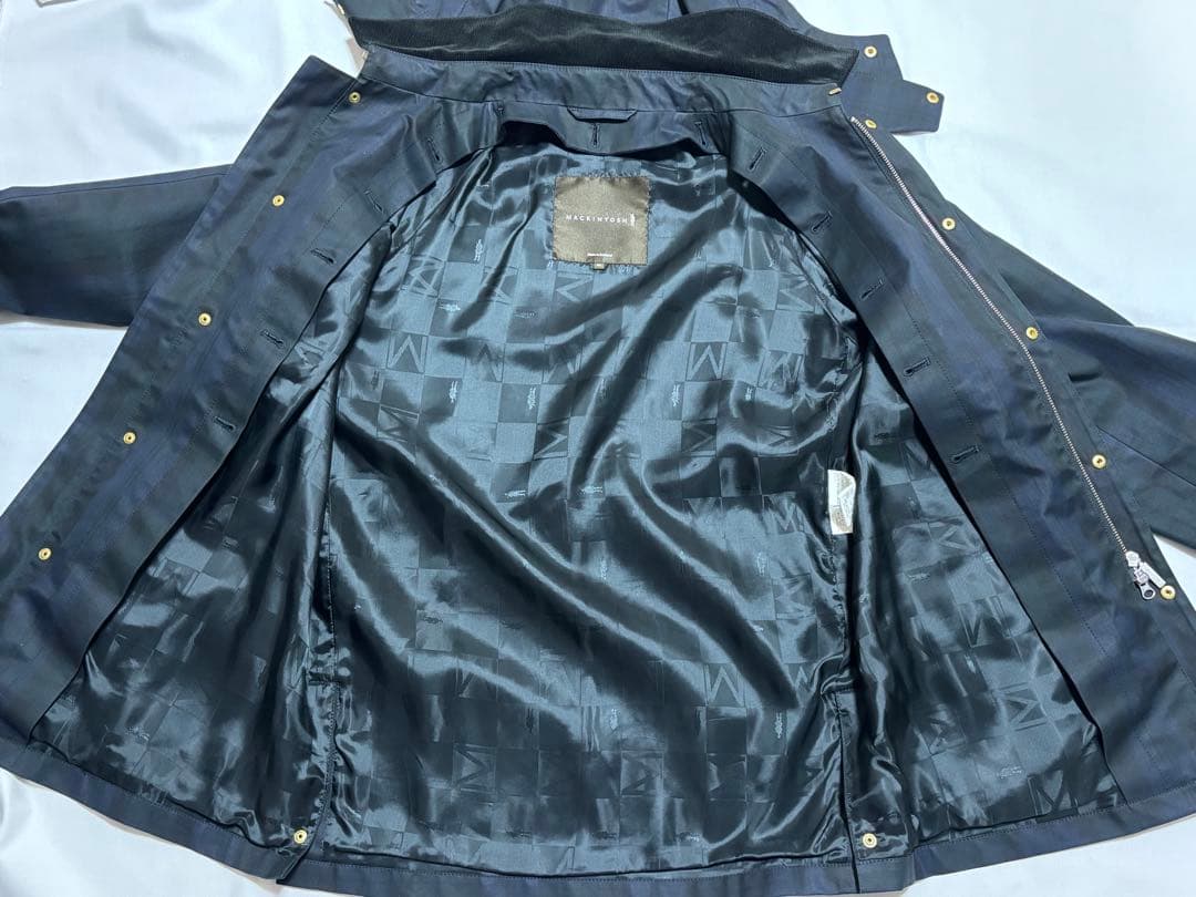 極美品】Mackintoshマッキントッシュ ブラックウォッチショートコート