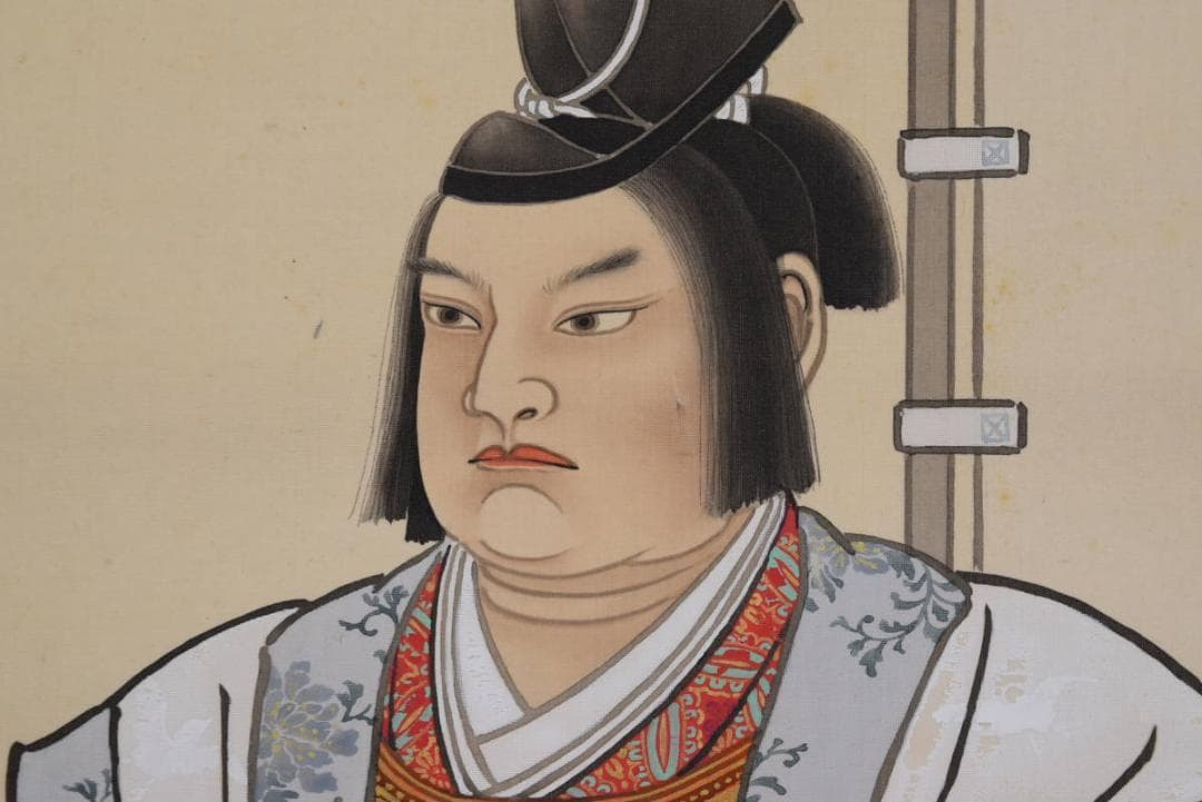 【真作】梅里/桃太郎図/掛軸☆宝船☆AB-388