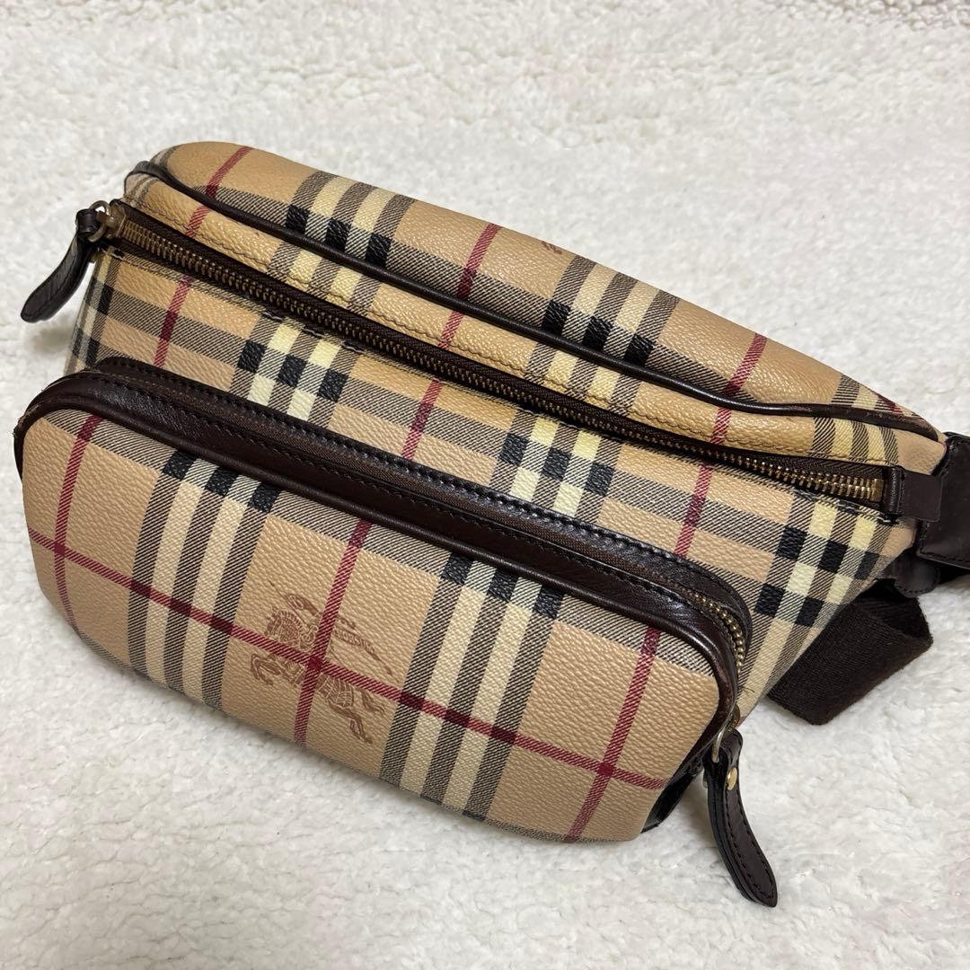 【美品】Burberry バーバリー ウエストポーチ ショルダーバッグ BURBERRY バーバリー クロスボディバッグ/ウエストポーチ メンズ