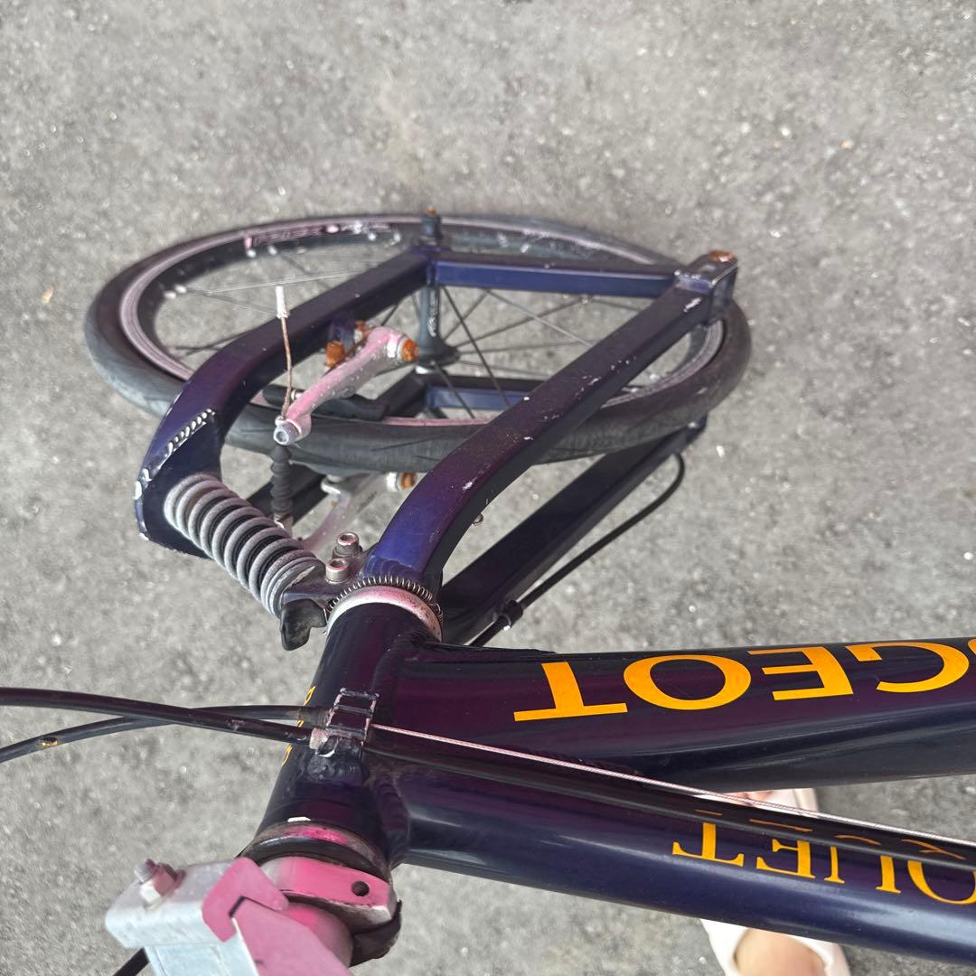 PEUGEOT 折りたたみ自転車 ネイビー CRIQUET - メルカリ