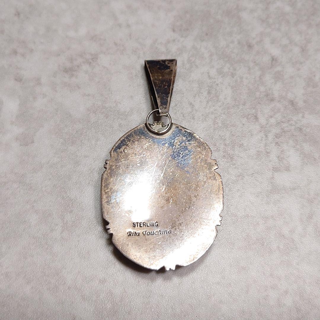 NAVAJO ナバホ RITA JOUCHINE ターコイズネックレス 大判 - メルカリ