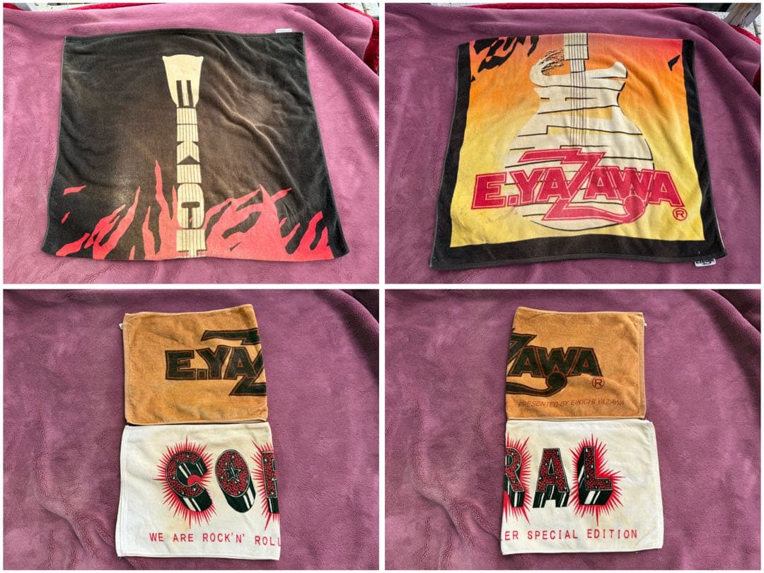 【O-1750】矢沢永吉 内海利勝 CAROL グッズ ポスター タオル CD