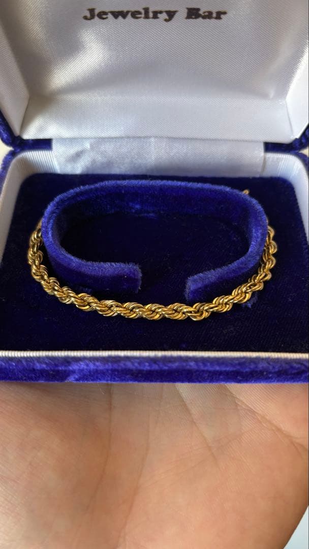 k18 パイプロープ　ブレスレット　4mm VALUABLE