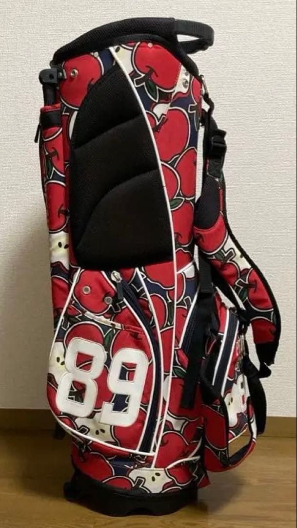 希少 パーリーゲイツ キャディバッグ ゴルフバッグ りんご 林檎