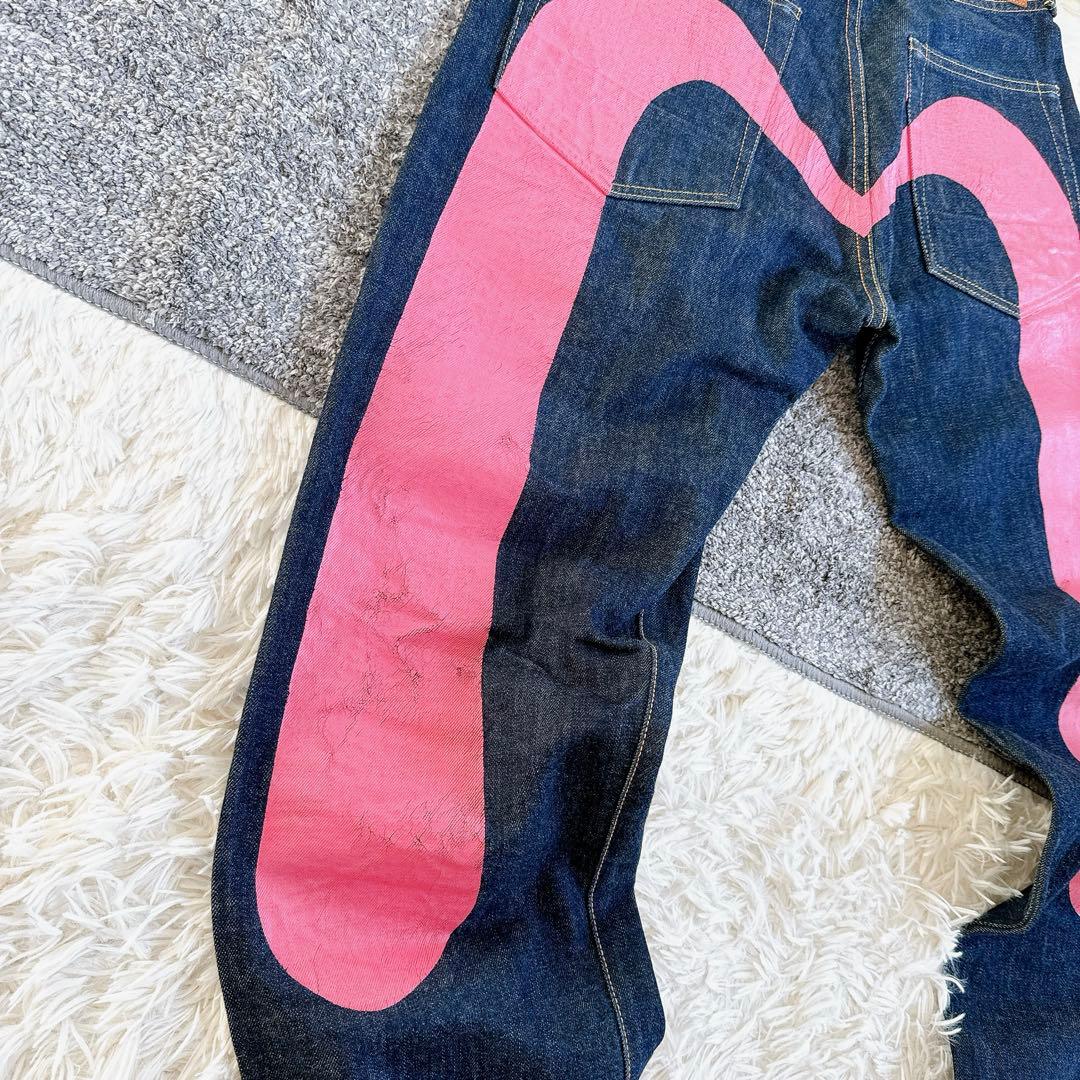 EVISU エヴィス 大黒 赤耳 デニム ビックカモメ ピンクカモメ W32