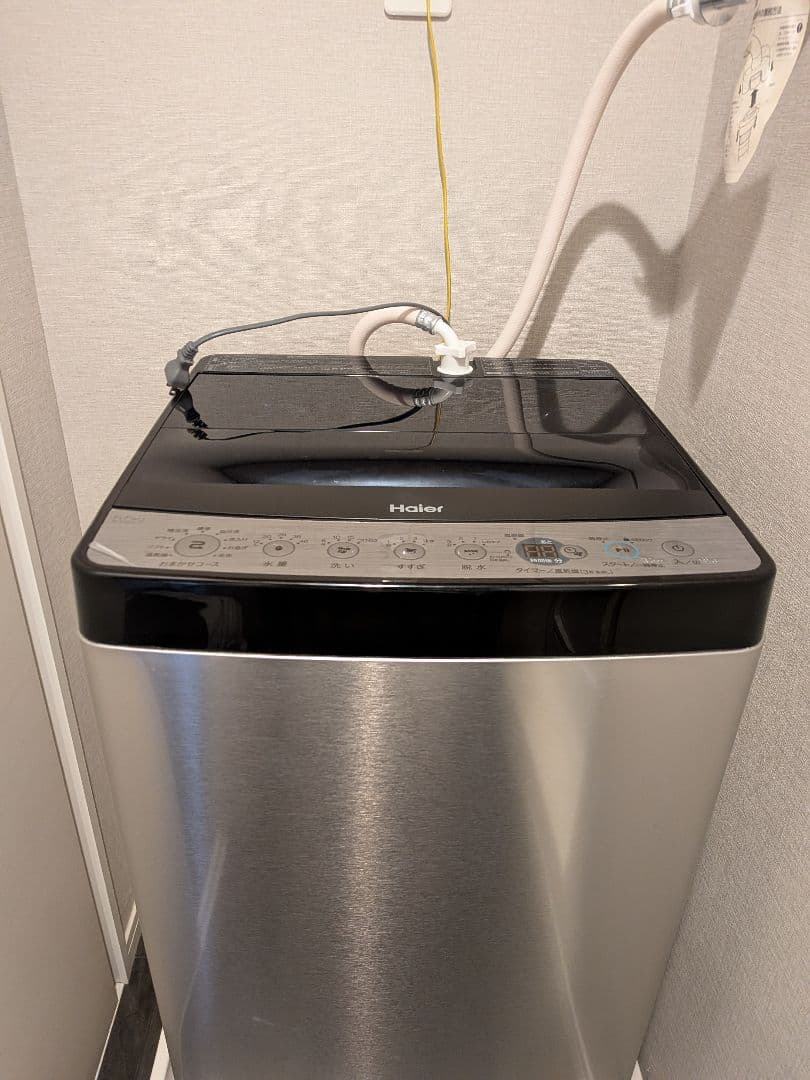 【値下げ】全自動洗濯機 URBAN CAFE SERIES ステンレスブラック Haier URBAN CAFE SERIES 全自動洗濯機 JW-XP2C55F-XK （ステンレス