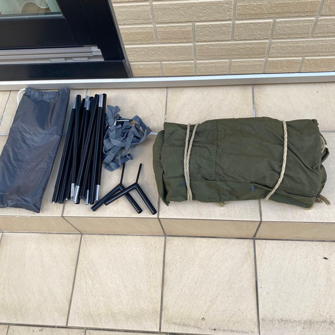 パップテントUS ファスナー加工、二又キット付き。 USパップテント ファスナー加工 | MENU | テント・シート R縫製店