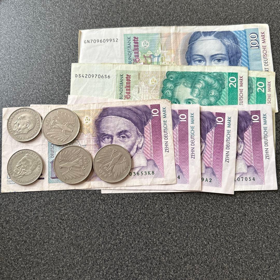 ドイツ　マルク　旧紙幣　 旧ドイツマルク紙幣 4枚 - メルカリ