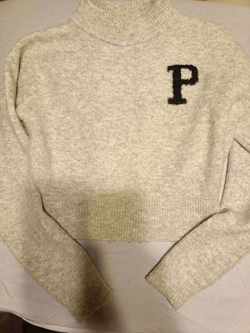 polaura ポローラ モックネックロゴニット - メルカリ