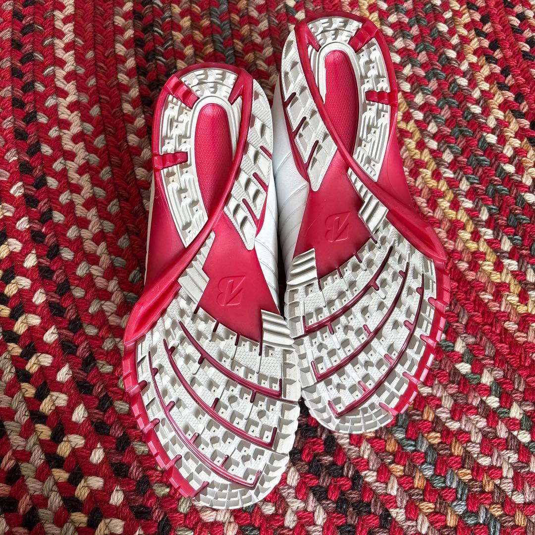 ブリヂストン ゴルフシューズ 女性用 ホワイト/ピンク 24㎝ - シューズ