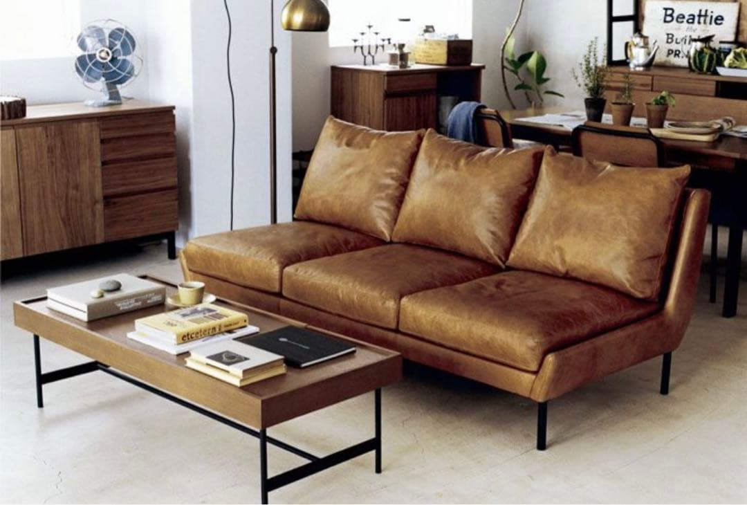 (Emo)unico HOXTON レザーソファ 3シーター UNICO（ウニコ） HOXTON（ホクストン）ソファ 3シーター 横幅約179.5cm