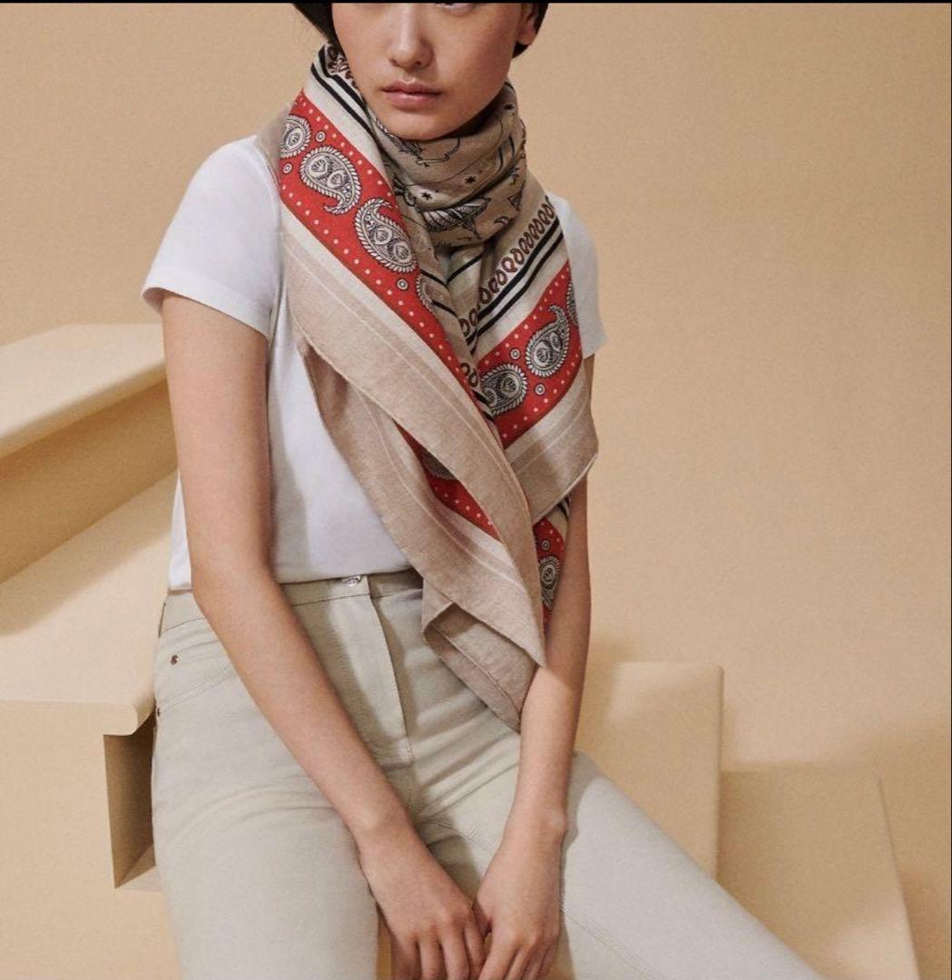 エルメス HERMES カシミヤ140 カレジェアン 船乗りのタトゥー - メルカリ