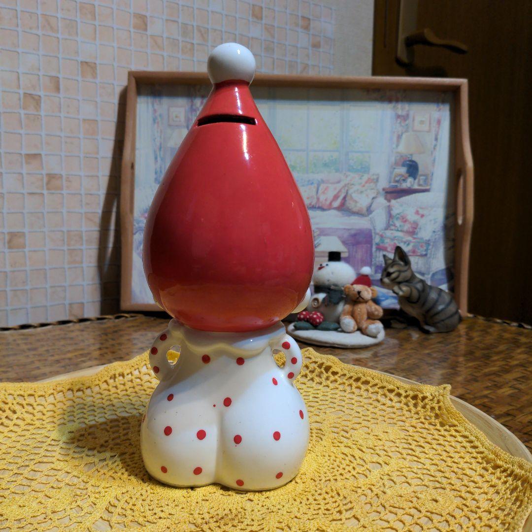 内藤ルネ RUNE とんがり帽子 貯金箱 ピエロ 道化師 昭和レトロ エモい