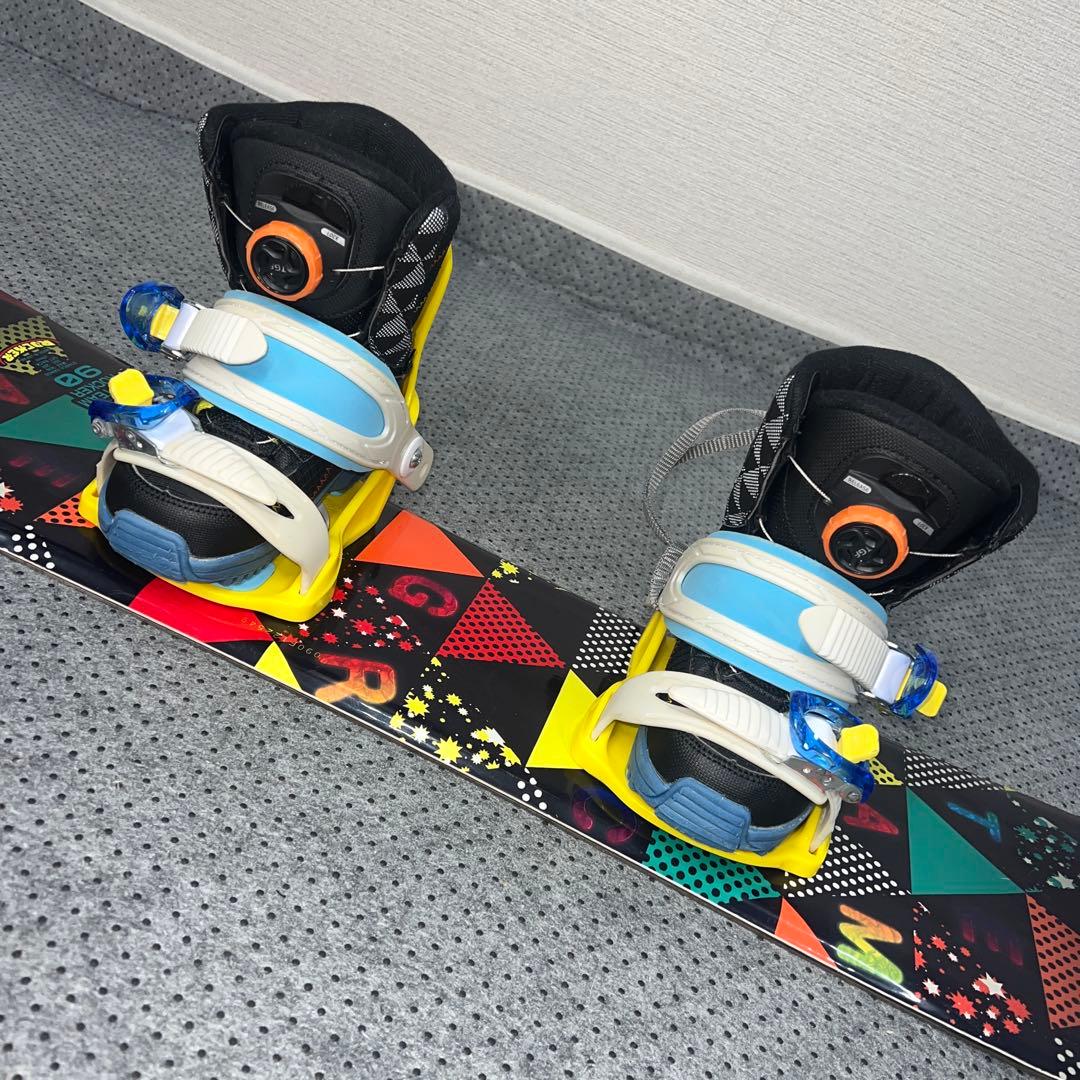 数回使用 キッズスノーボード 90cm IGNIO＋バイン＋ダイヤルブーツ