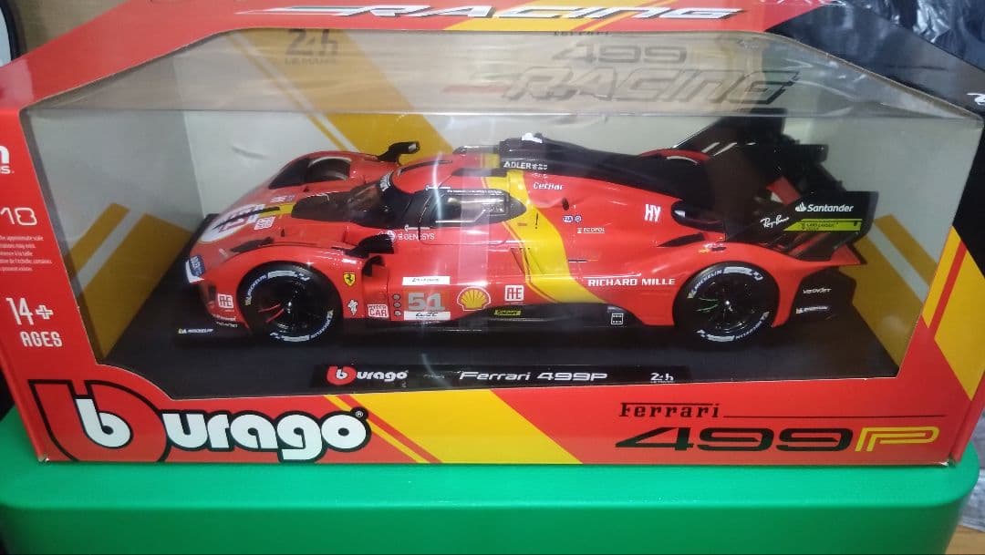 ブラーゴ 1/18 フェラーリ499P LM2023 #51