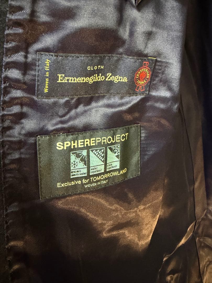 トゥモローランド ピルグリム ゼニア ステンカラー サイズ50 カシミア