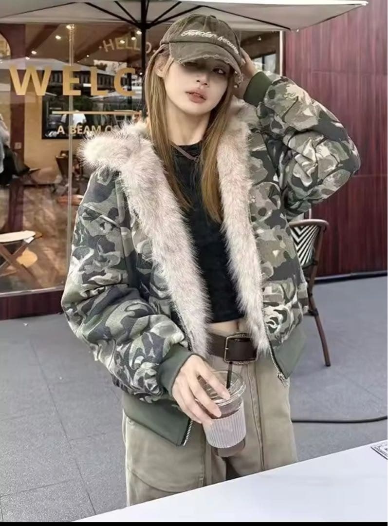 リアルツリー ファージャケット 古着 y2k グランジ 短丈 迷彩柄 - メルカリ