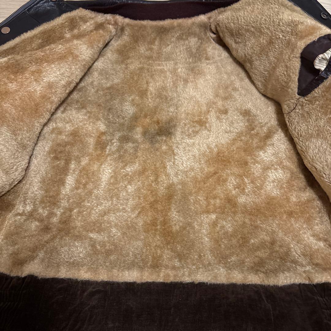 助*ん様 40s 50s A-2 実物ヴィンテージ レザージャケット ムートンジ