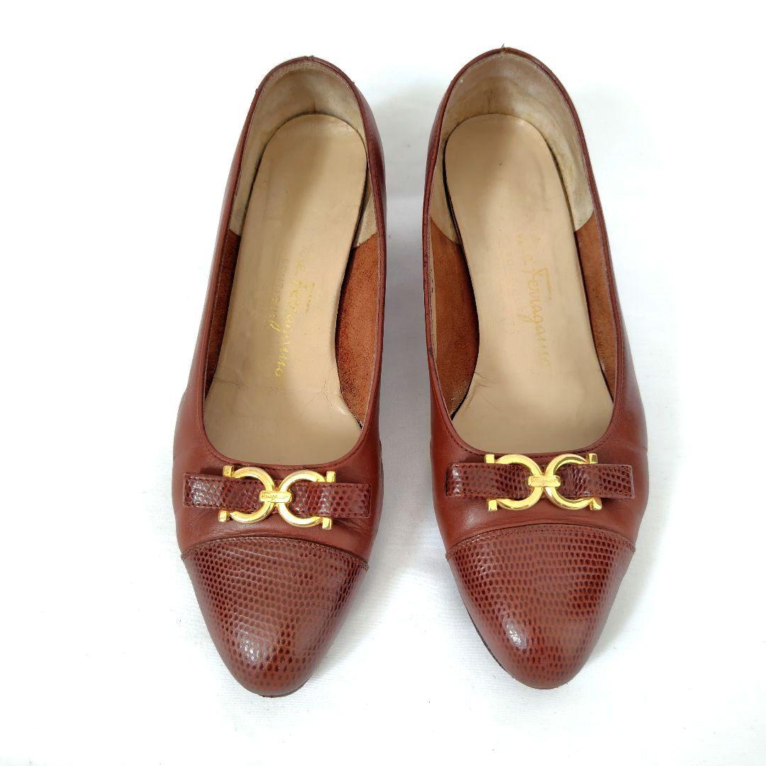 ✨️腕利き職人のリペア済✨️【フェラガモ】ガンチーニ 切り替え