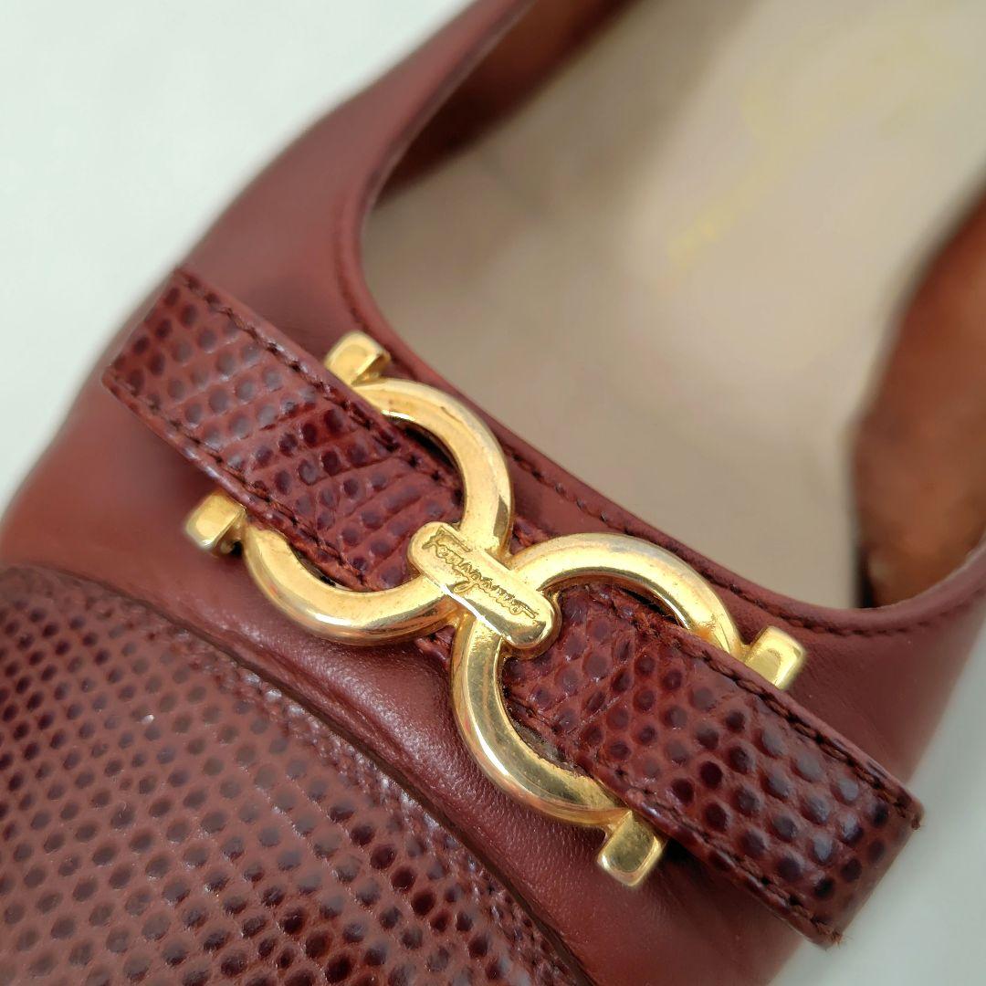 ✨️腕利き職人のリペア済✨️【フェラガモ】ガンチーニ 切り替え